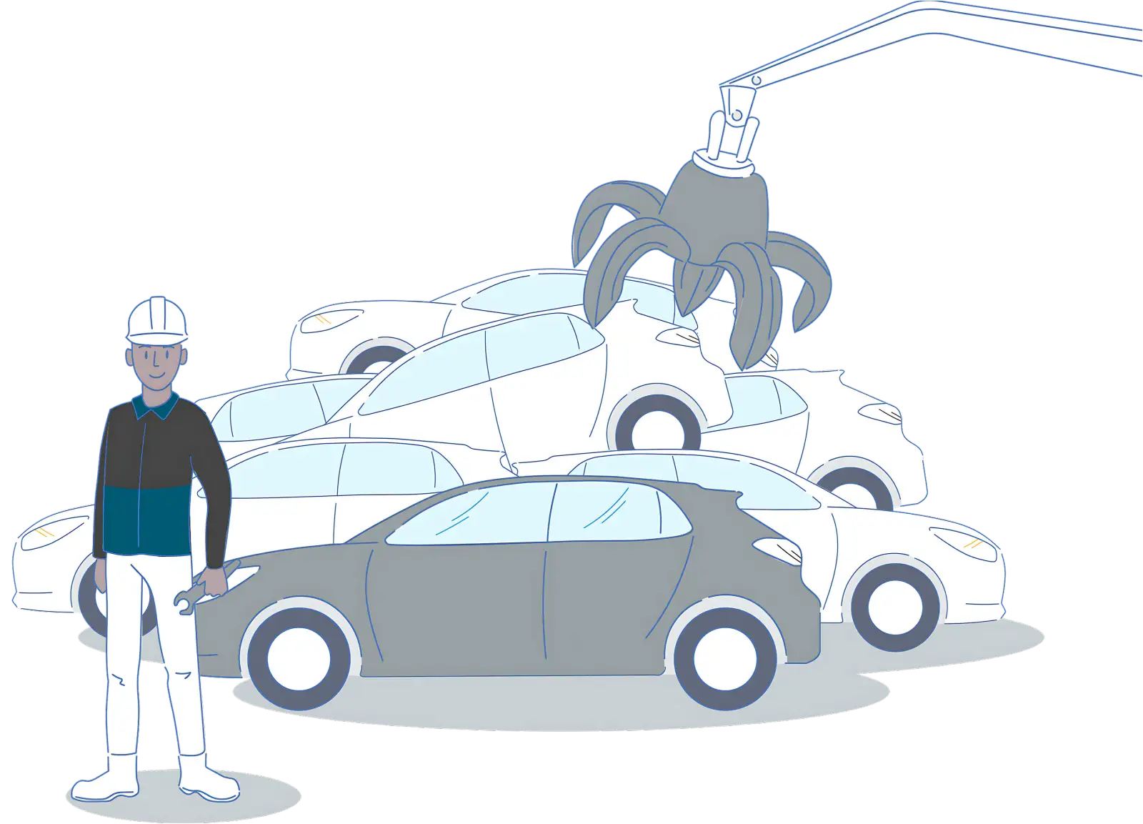 Scrap car being towed by a tow truck in Sydney